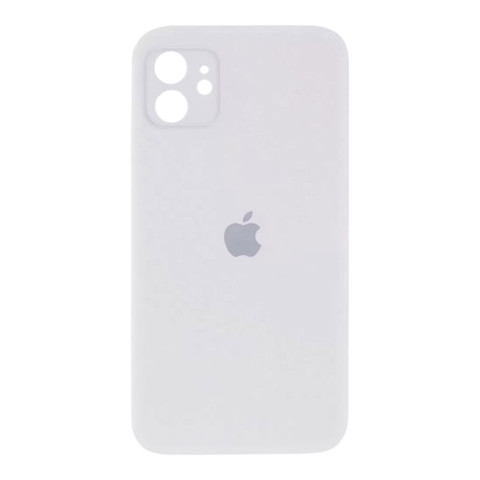 Чохол Silicone Case Full Camera Square для iPhone 11 White